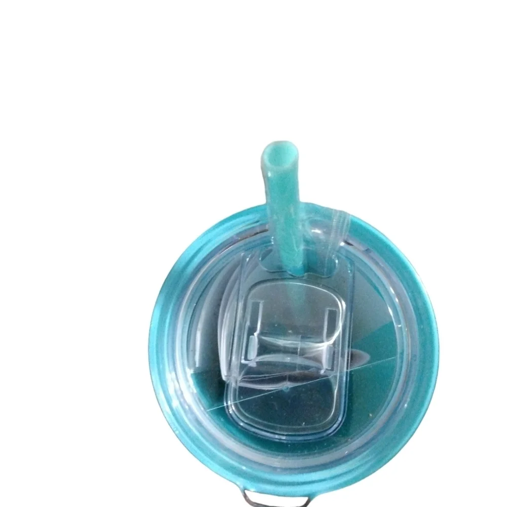 Novelty Nurse Scripture Tumbler Turquoise with Straw & Lid Occupation Gifts - Picture 3 of 6